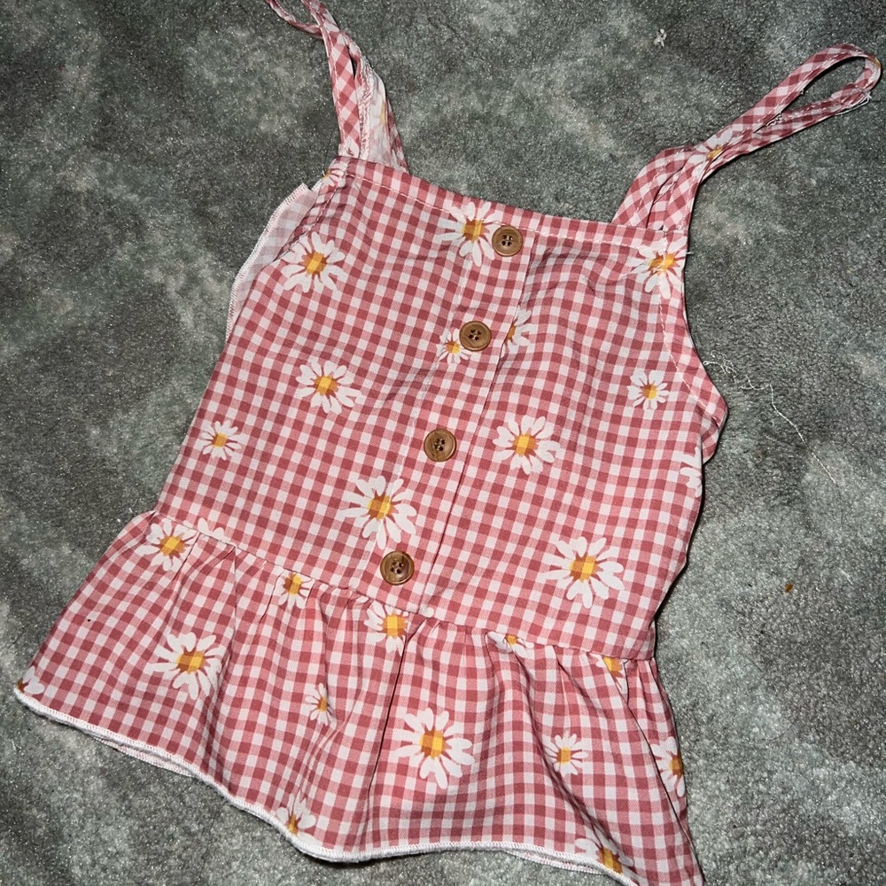 Baby girl flower flowy tank Shein